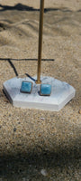 Aretes Larimar Tropical