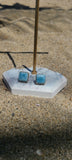 Aretes Larimar Tropical