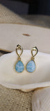 aretes pantallas larimar